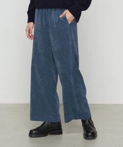 COMME CA COMFORT / コムサ・コンフォート（Lサイズ） その他パンツ | 〔 +サイズ 〕 細コーデュロイ ワイドパンツ