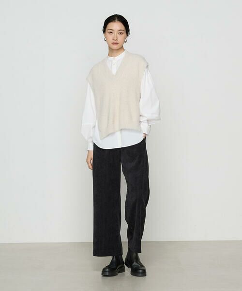 COMME CA COMFORT / コムサ・コンフォート(Lサイズ) その他パンツ | 〔 +サイズ 〕 細コーデュロイ ワイドパンツ | 詳細8