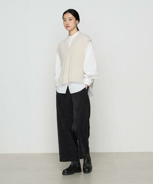 COMME CA COMFORT / コムサ・コンフォート(Lサイズ) その他パンツ | 〔 +サイズ 〕 細コーデュロイ ワイドパンツ | 詳細9