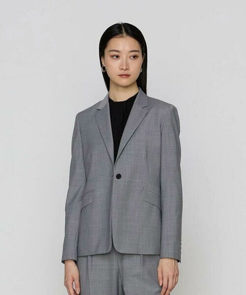 COMME CA COMFORT/コムサ・コンフォート(Lサイズ) 〔 TALLサイズ 〕 【セットアップ対応】ブライトリートロ シングルジャケット 04:トップグレー 13号 COMME CA COMFORT/コムサ・コンフォート(Lサイズ) 〔 TALLサイズ 〕 【セットアップ対応】ブライトリートロ シングルジャケット 04:トップグレー 13号