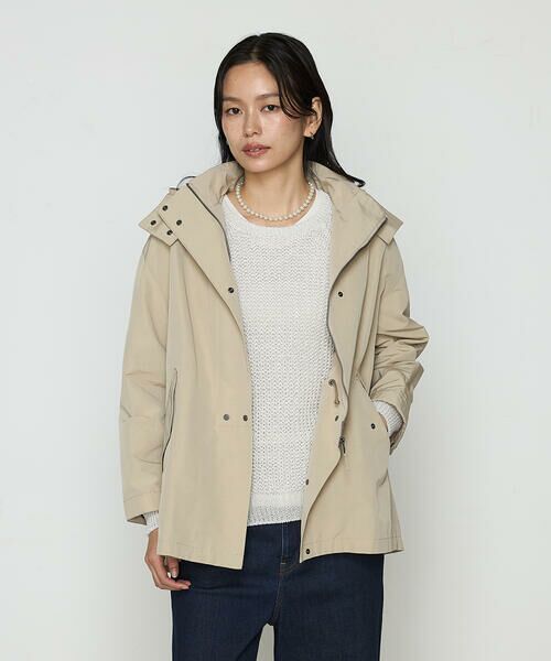 COMME CA COMFORT/コムサ・コンフォート(Lサイズ) 〔 TALLサイズ 〕 【2WAY】コットンナイロングログラン アノラックブルゾン 15:ベージュ 15号 COMME CA COMFORT/コムサ・コンフォート(Lサイズ) 〔 TALLサイズ 〕 【2WAY】コットンナイロングログラン アノラックブルゾン 15:ベージュ 15号