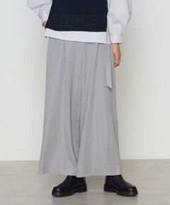 COMME CA COMFORT / コムサ・コンフォート（Lサイズ） その他パンツ | 〔 +サイズ 〕 ハイテンションポンチ タックワイドパンツ