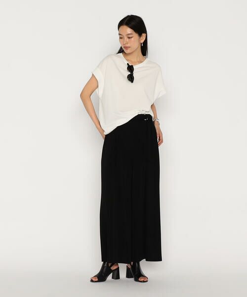 COMME CA COMFORT / コムサ・コンフォート（Lサイズ） その他パンツ | 〔 +サイズ 〕 ハイテンションポンチ タックワイドパンツ | 詳細5