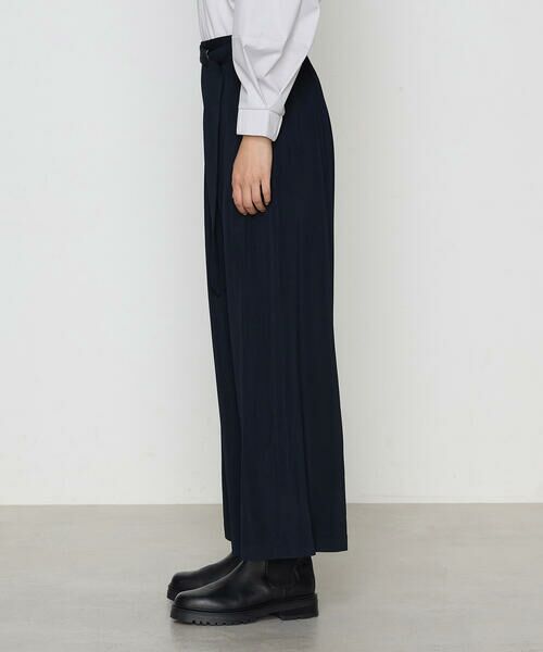 COMME CA COMFORT / コムサ・コンフォート（Lサイズ） その他パンツ | 〔 +サイズ 〕 ハイテンションポンチ タックワイドパンツ | 詳細13