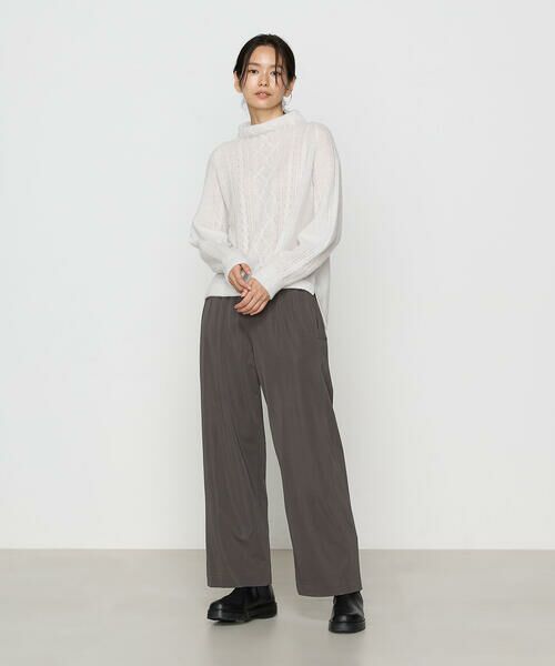 COMME CA COMFORT / コムサ・コンフォート（Lサイズ） その他パンツ | 〔 +サイズ 〕 ハイテンションポンチ ワイドパンツ | 詳細5