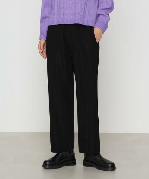COMME CA COMFORT / コムサ・コンフォート（Lサイズ） その他パンツ | 〔 +サイズ 〕 ハイテンションポンチ ワイドパンツ | 詳細9