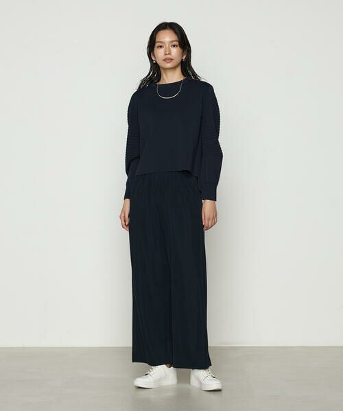 COMME CA COMFORT / コムサ・コンフォート（Lサイズ） その他パンツ | 〔 +サイズ 〕 ハイテンションポンチ ワイドパンツ | 詳細18