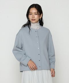 COMME CA COMFORT / コムサ・コンフォート（Lサイズ） ブルゾン | 〔 TALLサイズ 〕 アクアスーティングジャージー ノーカラーブルゾン