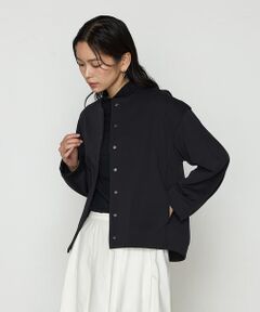 COMME CA COMFORT / コムサ・コンフォート（Lサイズ） ブルゾン | 〔 TALLサイズ 〕 アクアスーティングジャージー ノーカラーブルゾン