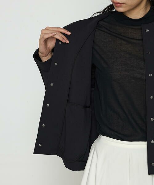 COMME CA COMFORT / コムサ・コンフォート（Lサイズ） ブルゾン | 〔 TALLサイズ 〕 アクアスーティングジャージー ノーカラーブルゾン | 詳細14