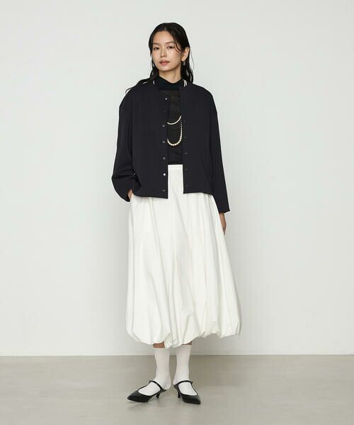 COMME CA COMFORT / コムサ・コンフォート（Lサイズ） ブルゾン | 〔 TALLサイズ 〕 アクアスーティングジャージー ノーカラーブルゾン | 詳細4