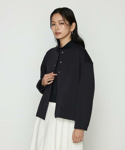 COMME CA COMFORT / コムサ・コンフォート（Lサイズ） ブルゾン | 〔 TALLサイズ 〕 アクアスーティングジャージー ノーカラーブルゾン | 詳細7