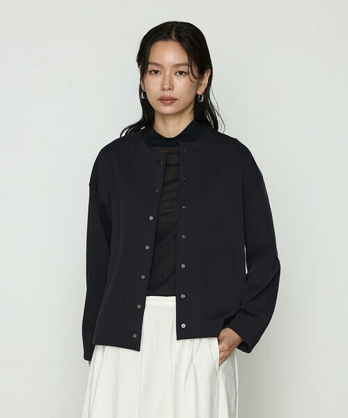 COMME CA COMFORT / コムサ・コンフォート（Lサイズ） ブルゾン | 〔 TALLサイズ 〕 アクアスーティングジャージー ノーカラーブルゾン | 詳細8