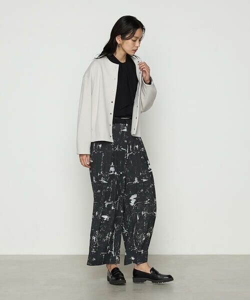 COMME CA COMFORT / コムサ・コンフォート（Lサイズ） ブルゾン | 〔 TALLサイズ 〕 アクアスーティングジャージー ノーカラーブルゾン | 詳細17