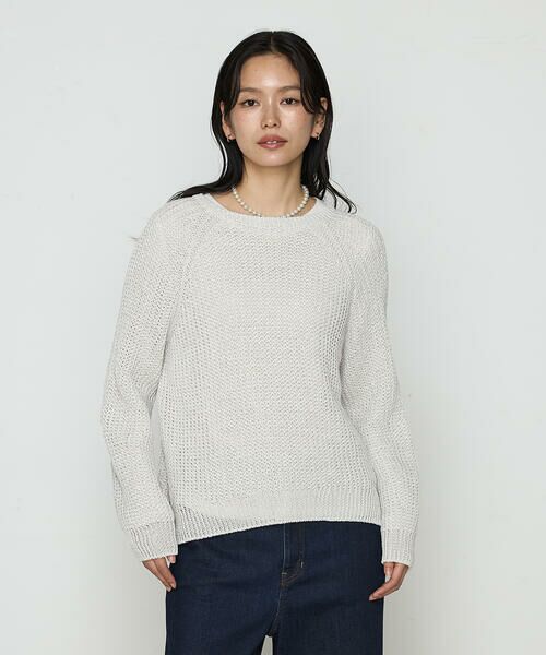 COMME CA COMFORT / コムサ・コンフォート（Lサイズ） ニット・セーター | 〔 TALLサイズ 〕 和紙混杢ニット プルオーバー | 詳細2