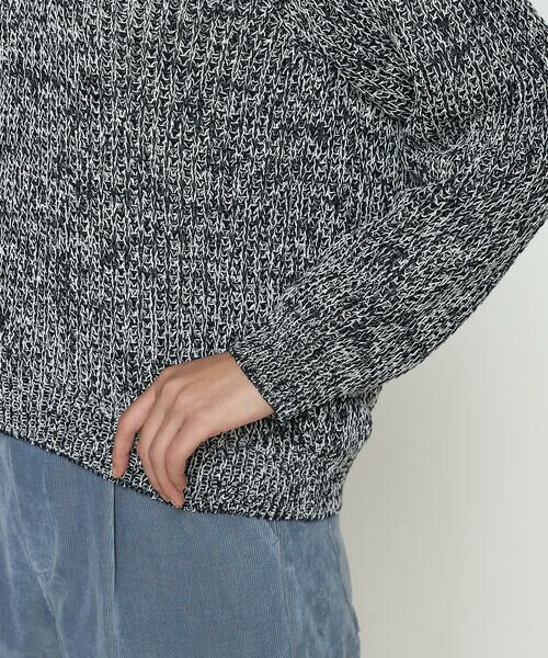 COMME CA COMFORT / コムサ・コンフォート（Lサイズ） ニット・セーター | 〔 TALLサイズ 〕 和紙混杢ニット プルオーバー | 詳細11