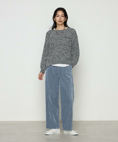 COMME CA COMFORT / コムサ・コンフォート（Lサイズ） ニット・セーター | 〔 TALLサイズ 〕 和紙混杢ニット プルオーバー | 詳細4