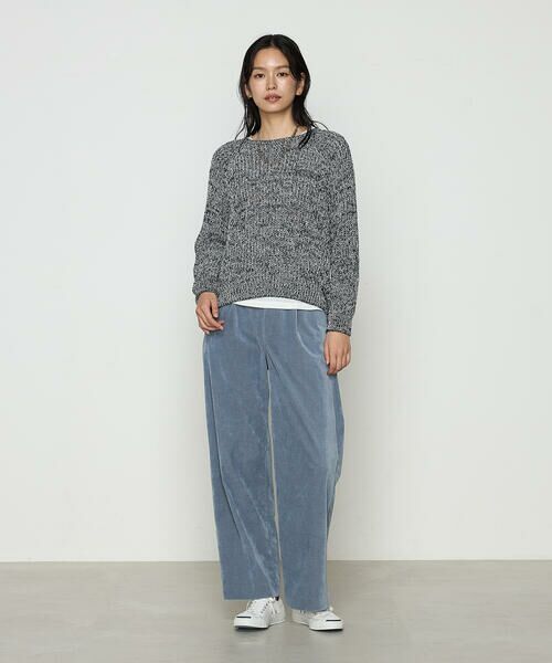 COMME CA COMFORT / コムサ・コンフォート（Lサイズ） ニット・セーター | 〔 TALLサイズ 〕 和紙混杢ニット プルオーバー | 詳細5