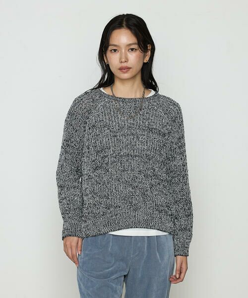 COMME CA COMFORT / コムサ・コンフォート（Lサイズ） ニット・セーター | 〔 TALLサイズ 〕 和紙混杢ニット プルオーバー | 詳細6