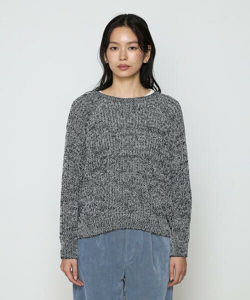 COMME CA COMFORT / コムサ・コンフォート（Lサイズ） ニット・セーター | 〔 TALLサイズ 〕 和紙混杢ニット プルオーバー | 詳細7