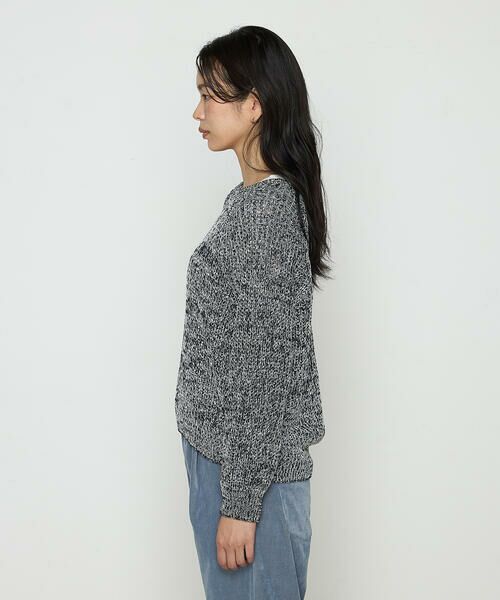 COMME CA COMFORT / コムサ・コンフォート（Lサイズ） ニット・セーター | 〔 TALLサイズ 〕 和紙混杢ニット プルオーバー | 詳細8