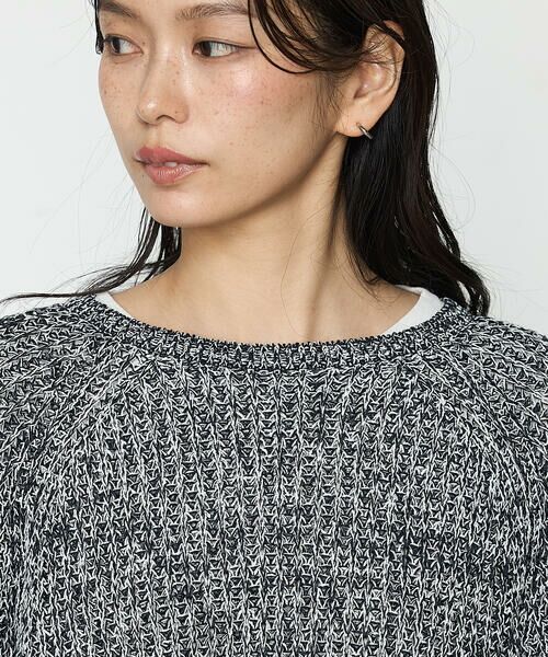 COMME CA COMFORT / コムサ・コンフォート（Lサイズ） ニット・セーター | 〔 TALLサイズ 〕 和紙混杢ニット プルオーバー | 詳細10