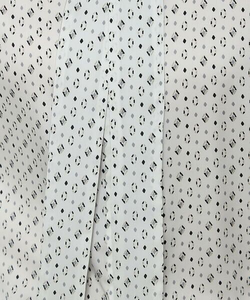 COMME CA COMFORT / コムサ・コンフォート（Lサイズ） シャツ・ブラウス | 〔 TALLサイズ 〕 サテンワッシャーダイヤ小紋柄 ブラウス | 詳細6