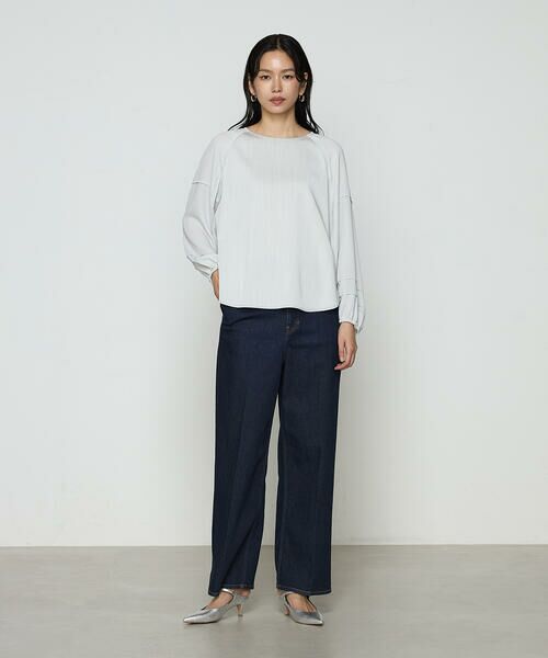 COMME CA COMFORT / コムサ・コンフォート（Lサイズ） シャツ・ブラウス | 〔 TALLサイズ 〕 オトナデニム デザインブラウス | 詳細1