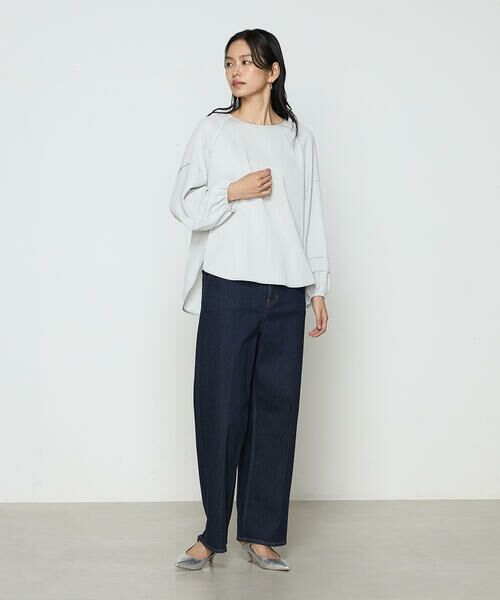 COMME CA COMFORT / コムサ・コンフォート（Lサイズ） シャツ・ブラウス | 〔 TALLサイズ 〕 オトナデニム デザインブラウス | 詳細2