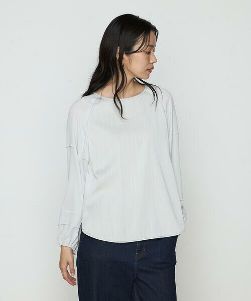 COMME CA COMFORT / コムサ・コンフォート（Lサイズ） シャツ・ブラウス | 〔 TALLサイズ 〕 オトナデニム デザインブラウス | 詳細3