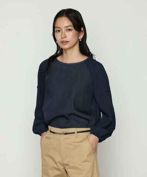 COMME CA COMFORT / コムサ・コンフォート（Lサイズ） シャツ・ブラウス | 〔 TALLサイズ 〕 オトナデニム デザインブラウス | 詳細6