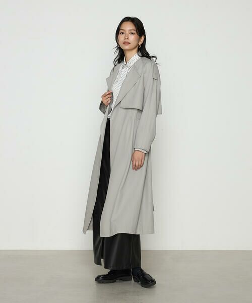 COMME CA COMFORT/コムサ・コンフォート(Lサイズ) 〔 TALLサイズ 〕 サイロフィルギャバ 3WAYトレンチコート 15:グレージュ 15号 COMME CA COMFORT/コムサ・コンフォート(Lサイズ) 〔 TALLサイズ 〕 サイロフィルギャバ 3WAYトレンチコート 15:グレージュ 15号