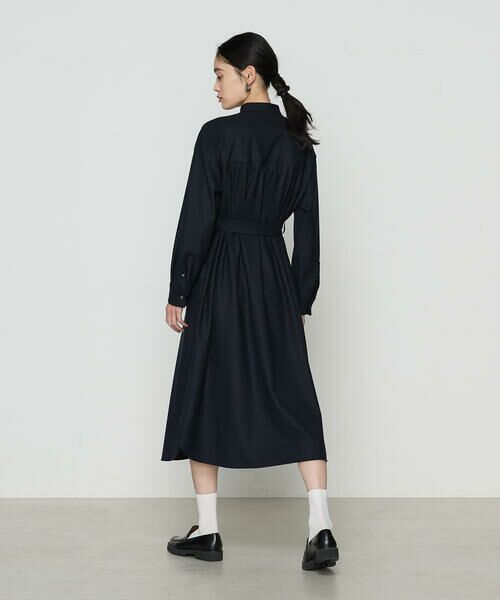 COMME CA COMFORT / コムサ・コンフォート（Lサイズ） ロング・マキシ丈ワンピース | 〔 TALLサイズ 〕 両面起毛ツイル シャツドレス | 詳細6