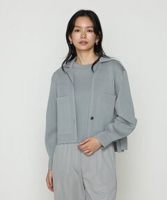 COMME CA COMFORT / コムサ・コンフォート（Lサイズ） その他アウター | 〔 +サイズ 〕 ブライトストレッチヤーン ミラノリブシャツジャケット