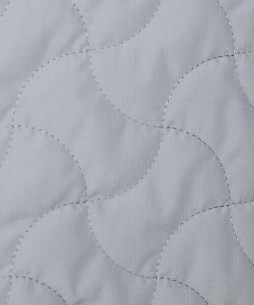 COMME CA COMFORT / コムサ・コンフォート（Lサイズ） ブルゾン | 〔 +サイズ 〕 波柄Wキルト ノーカラーブルゾン | 詳細5
