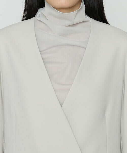 COMME CA COMFORT / コムサ・コンフォート（Lサイズ） セットアップ | 〔 TALLサイズ 〕 【セットアップ対応】アチェローザダブルクロス ノーカラージャケット | 詳細11