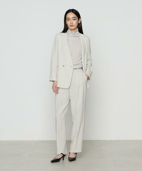 COMME CA COMFORT / コムサ・コンフォート（Lサイズ） セットアップ | 〔 TALLサイズ 〕 【セットアップ対応】アチェローザダブルクロス ノーカラージャケット | 詳細3