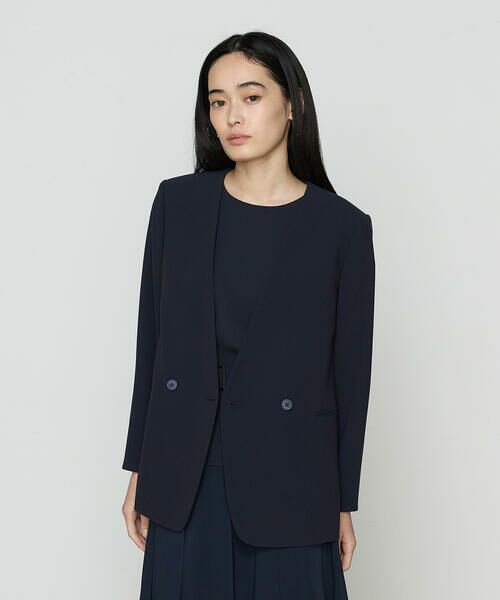 COMME CA COMFORT / コムサ・コンフォート（Lサイズ） セットアップ | 〔 TALLサイズ 〕 【セットアップ対応】アチェローザダブルクロス ノーカラージャケット | 詳細19