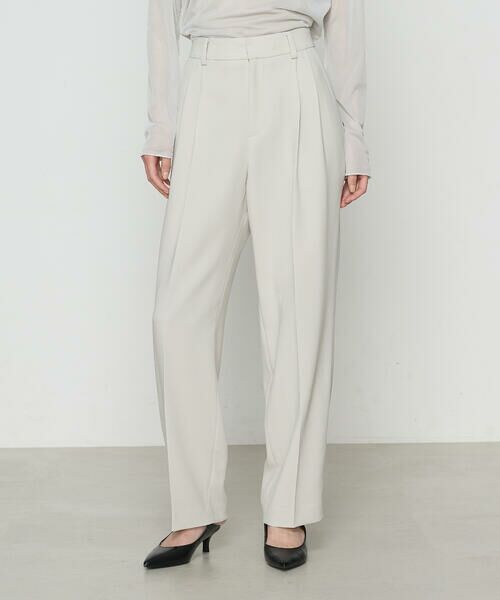 COMME CA COMFORT / コムサ・コンフォート(Lサイズ) セットアップ | 〔 TALLサイズ 〕 【セットアップ対応】アチェローザダブルクロス パンツ(03:アイスグリーン)