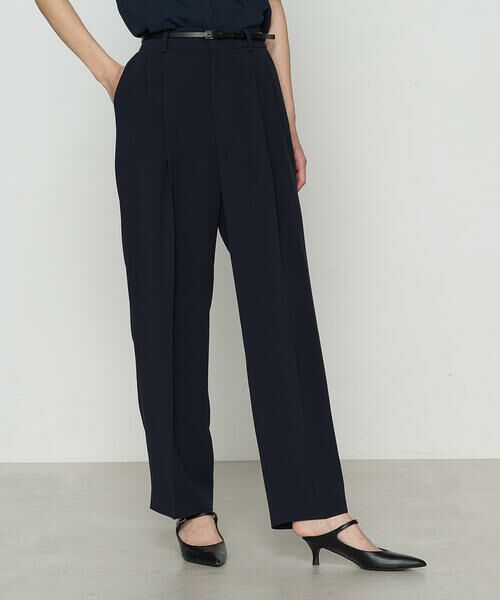 COMME CA COMFORT / コムサ・コンフォート(Lサイズ) セットアップ | 〔 TALLサイズ 〕 【セットアップ対応】アチェローザダブルクロス パンツ(09:ネイビー)