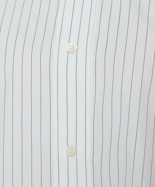 COMME CA COMFORT / コムサ・コンフォート（Lサイズ） シャツ・ブラウス | 〔 TALLサイズ 〕 ストライプタイプライター／バルキーオックスフォード クロップドシャツ | 詳細12
