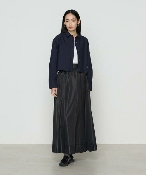 COMME CA COMFORT / コムサ・コンフォート（Lサイズ） シャツ・ブラウス | 〔 TALLサイズ 〕 ストライプタイプライター／バルキーオックスフォード クロップドシャツ | 詳細14