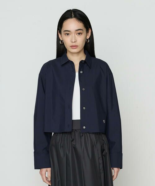 COMME CA COMFORT / コムサ・コンフォート（Lサイズ） シャツ・ブラウス | 〔 TALLサイズ 〕 ストライプタイプライター／バルキーオックスフォード クロップドシャツ | 詳細16