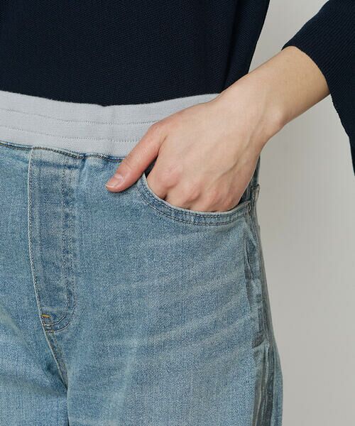 COMME CA COMFORT / コムサ・コンフォート（Lサイズ） デニムパンツ | 〔 TALLサイズ 〕 コットンストレッチデニム ウエストリブパンツ | 詳細20