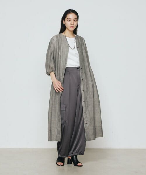 COMME CA COMFORT / コムサ・コンフォート（Lサイズ） その他パンツ | 〔 TALLサイズ 〕 トリアセテート／ポリエステルサテン カーゴパンツ | 詳細1