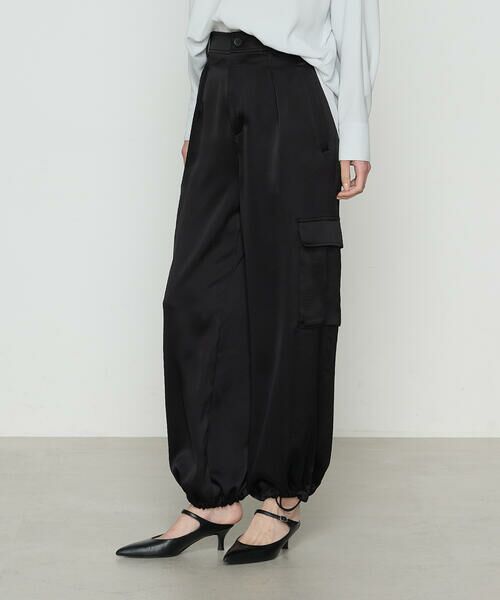 COMME CA COMFORT / コムサ・コンフォート（Lサイズ） その他パンツ | 〔 TALLサイズ 〕 トリアセテート／ポリエステルサテン カーゴパンツ | 詳細8