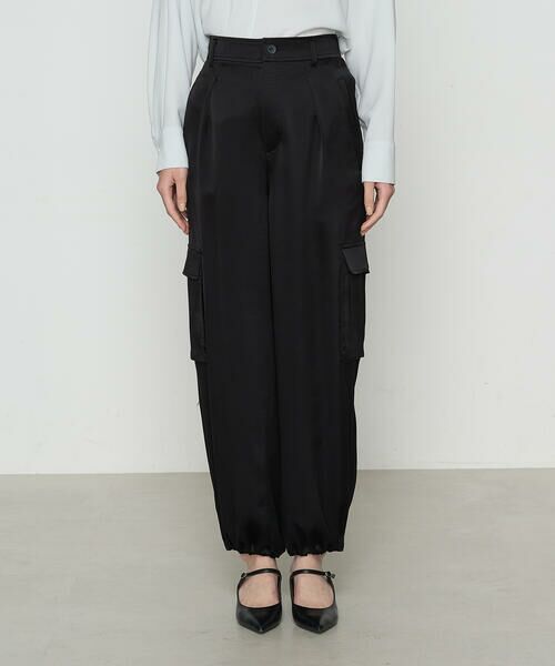 COMME CA COMFORT / コムサ・コンフォート（Lサイズ） その他パンツ | 〔 TALLサイズ 〕 トリアセテート／ポリエステルサテン カーゴパンツ | 詳細9