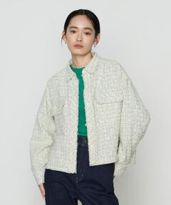 COMME CA COMFORT / コムサ・コンフォート（Lサイズ） ベスト | 〔 TALLサイズ 〕 サマーツイード クロプトシャツ