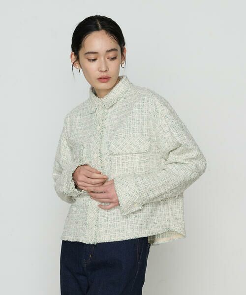 COMME CA COMFORT / コムサ・コンフォート（Lサイズ） ベスト | 〔 TALLサイズ 〕 サマーツイード クロプトシャツ | 詳細11