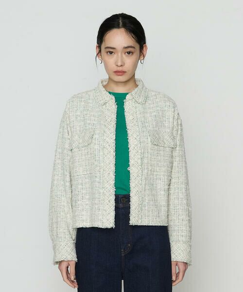 COMME CA COMFORT / コムサ・コンフォート（Lサイズ） ベスト | 〔 TALLサイズ 〕 サマーツイード クロプトシャツ | 詳細10